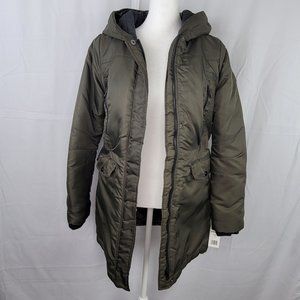 Steve Madden Down Alternative Coat Women's Olive OLA643H US Size S/P NWT